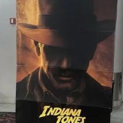 Indiana Jones Theater Display Dial Of Destiny Movie Standee! 