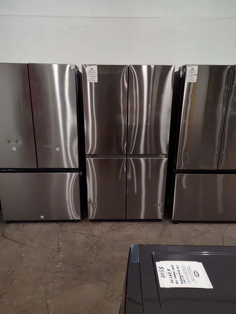 New Samsung 4 Door Bespoke Refrigerator Stainless Scratch Dent Deal