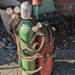 oxyacetylene torch setup