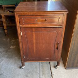 Antique Bedside Hospital Cabinet