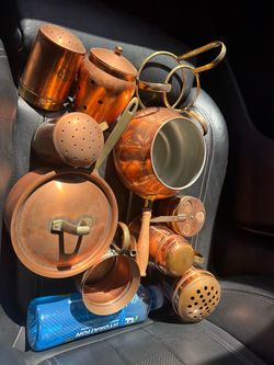 Vintage Copper and Brass Kitchenware Collection