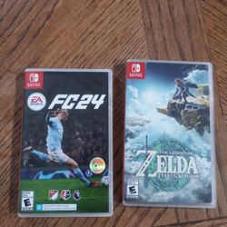 ZELDA TOTK + EA FC 24 NINTENDO SWITCH GAMES 