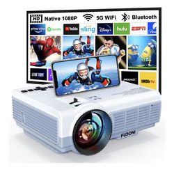 Projector, screen, stand set up