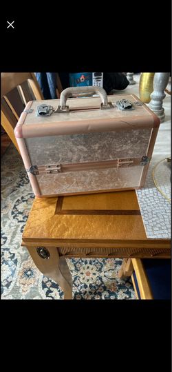 Limited edition rose gold train case, makeup sephora