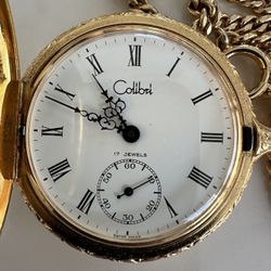 VINTAGE COLIBRI INCABLOC 17 JEWEL WIND UP LADIES POCKET WATCH PENDANT FRANCE