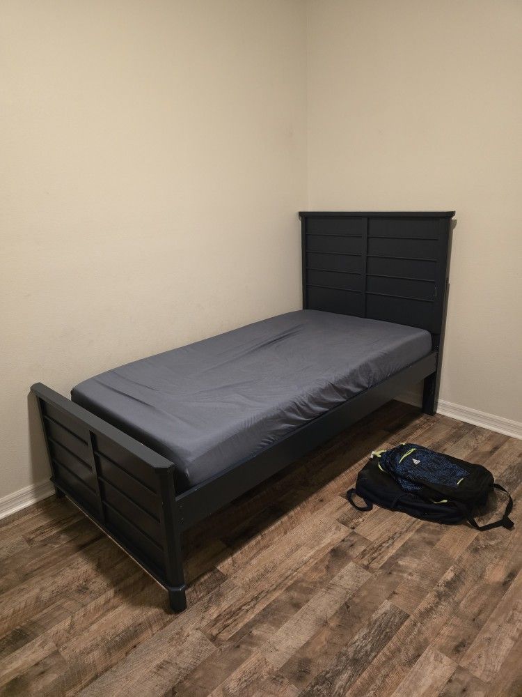 Twin Bedframe With Mattress