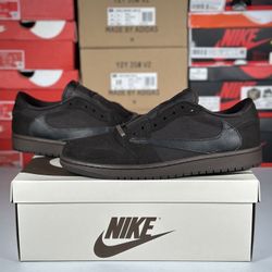 Size 8.5M - Travis Scott X Air Jordan 1 Retro Low ‘Velvet Brown - Brand New 