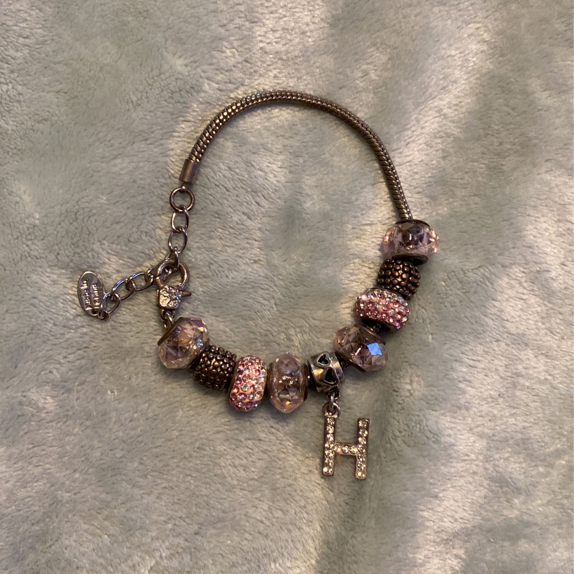 Bead Bracelet With H Initial