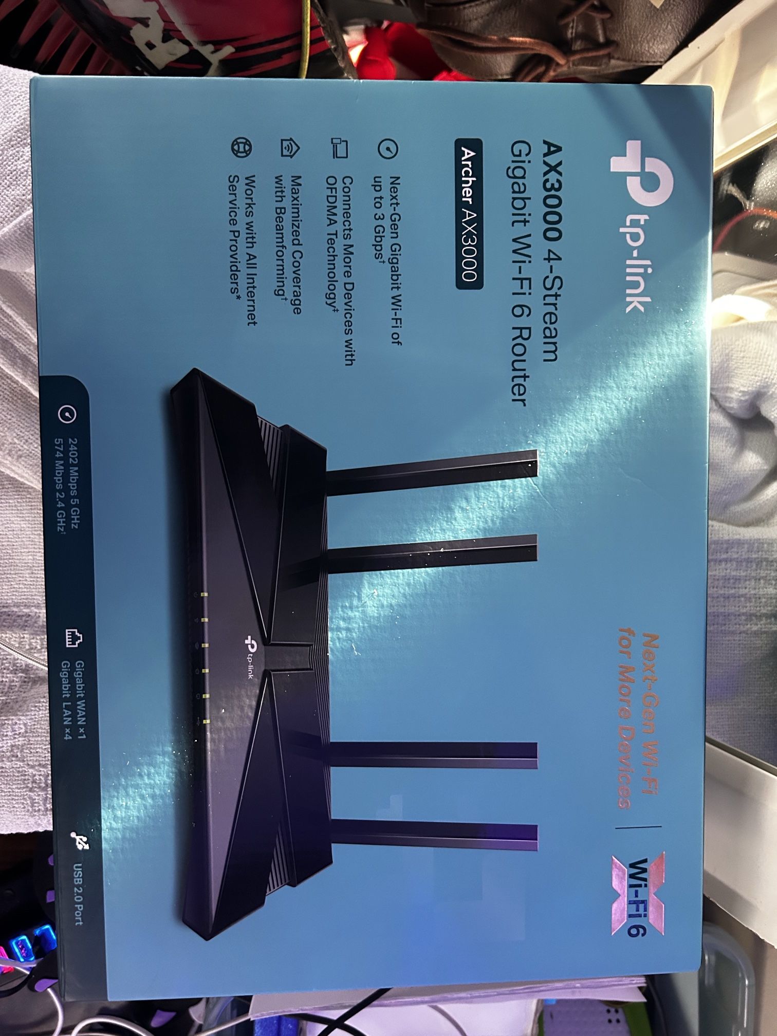 Brand new Wi-Fi six router inbox