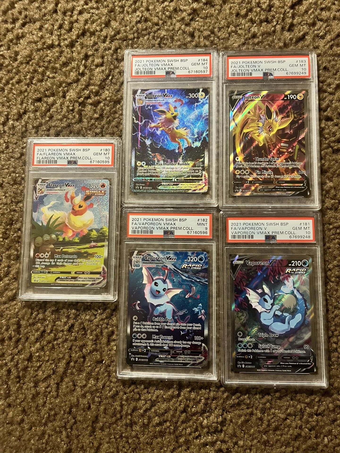 Pokemon Slabs And Single 