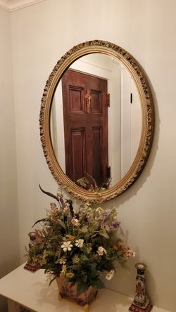 Vintage Oval Mirror.