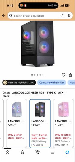 Gaming computer case