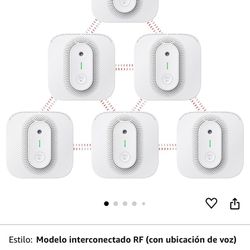 X-Sense Detector combinado de humo y monóxido de carbono con ubicación de voz, detector de humo