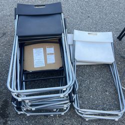 (**15 Portable Folding  Chairs Barley Use For Sale***