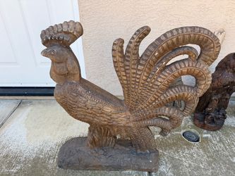 Large Rooster Garden Statue