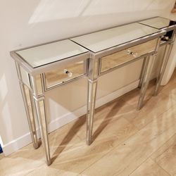 Mirrored Console Table 59"