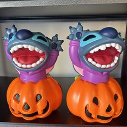 2024 Disney Parks 18" Stitch Light-Up Jack O’Lantern Pumpkin