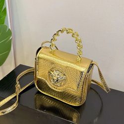 Versace Medusa Mini Metallic Leather Tote Bag

In Gold