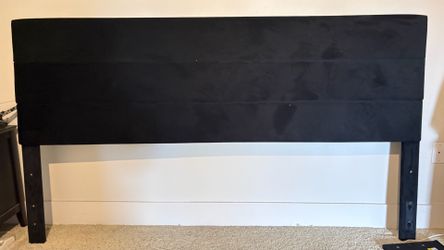 Black Velvet King Sz Headboard