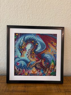 Framed Dragon Diamond Painting Art