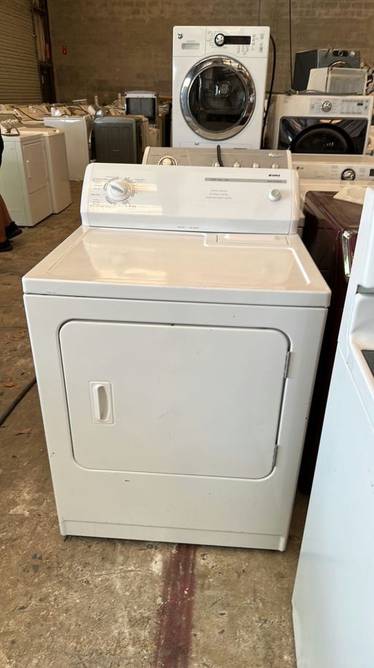 White Kenmore Dryer with AutoDry Feature