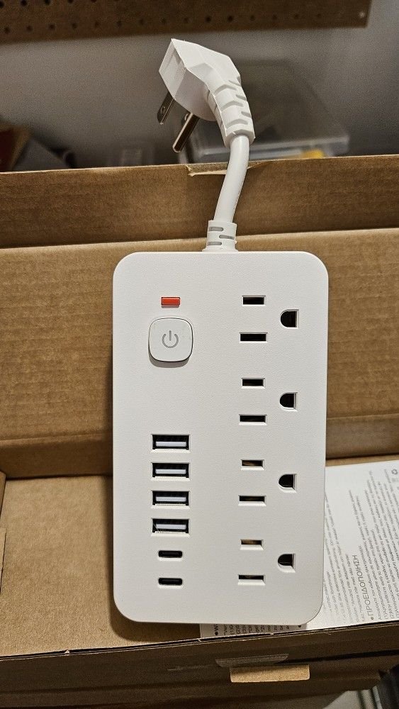 6 * USB Power Outlet Cord Strip Extender