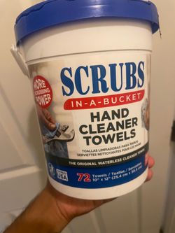 Scrubs In-A-Bucket Hand Cleaner Towels 72ct