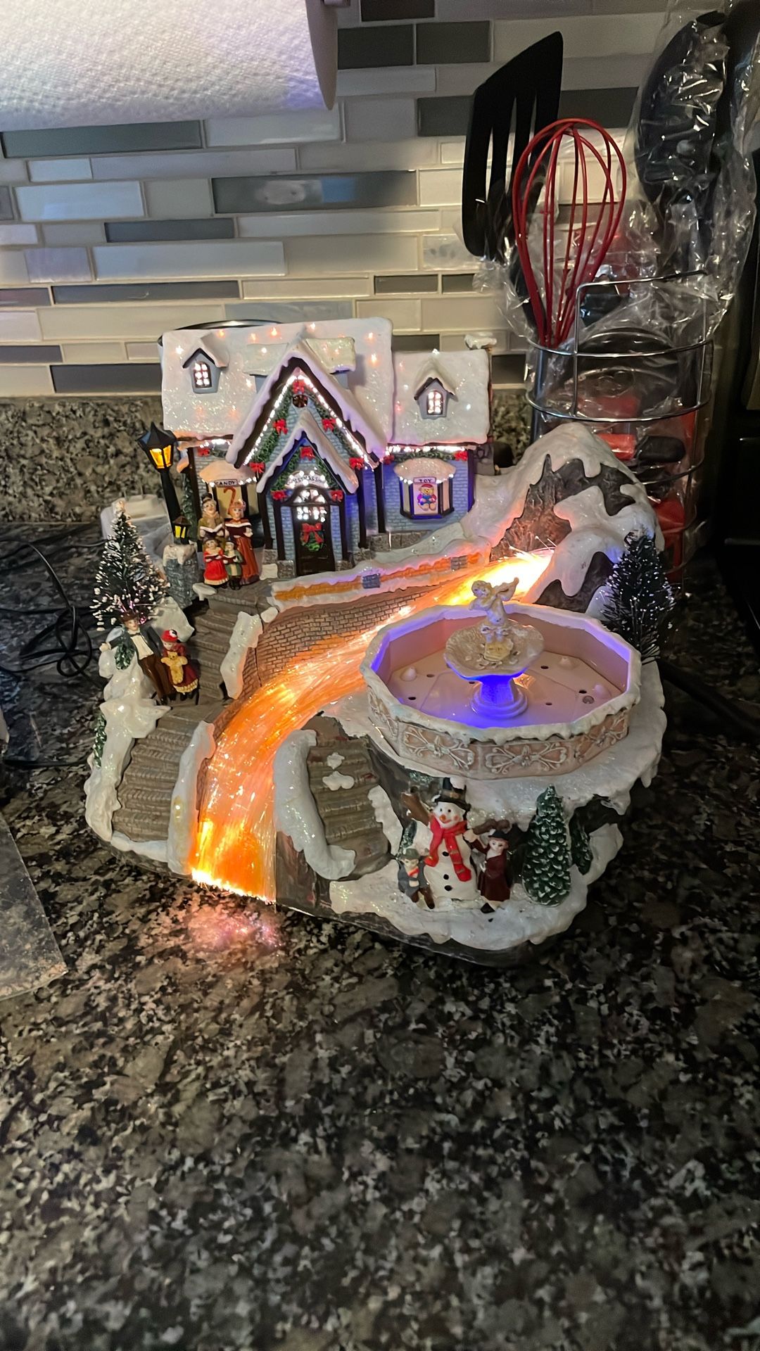 Avon Christmas Fiber Optic Village