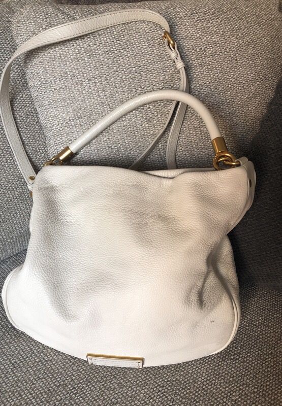 Marc Jacobs white birch shoulder bag