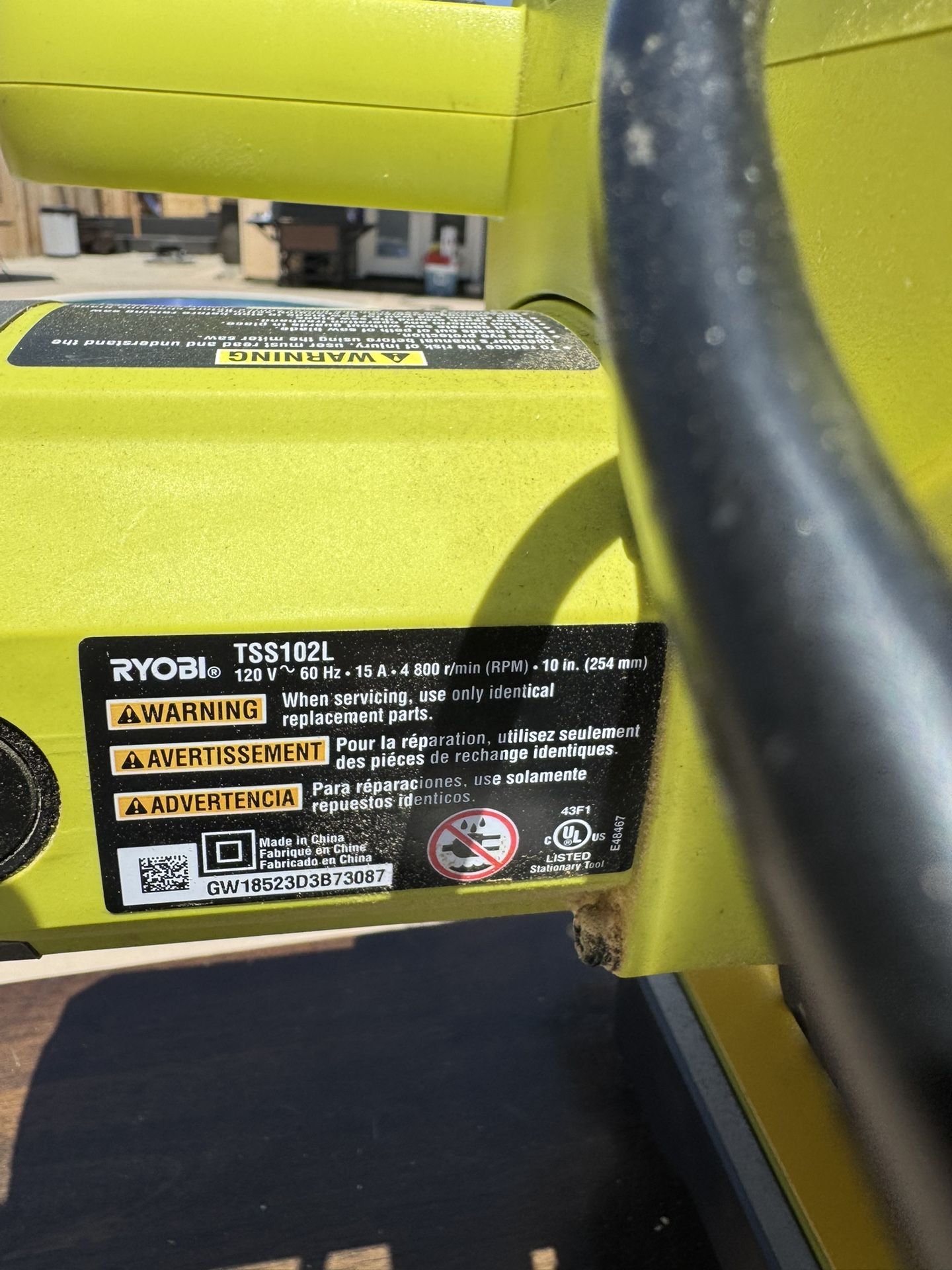 Ryobi 10” Sliding Miter Saw