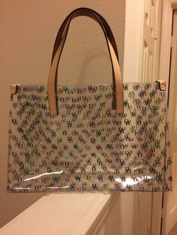 Authentic Dooney Bourke large clear bag