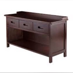 Winsome Wood Adriana 3-Drawer Bench with Storage