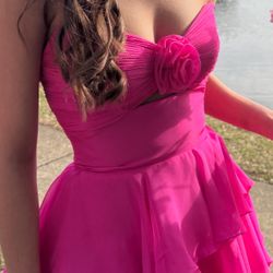 Sherri Hill Pink Prom Dress