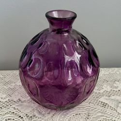 Vidrious San Miguel Amethyst Colored Glass Vase Inverted Thumb Print