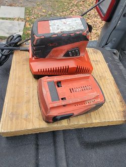 Hilti batteries and charger