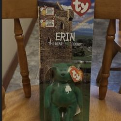 Brand New In Box Erin Ty Beanie Babie From McDonald's 1999