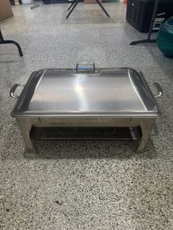 Stainless Steel Chafing Dish Buffet Server Set - Lid, Pan, Stand