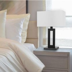 Modern Table Lamp with White Shade