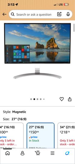 Kensington MagPro 27" (16:9) Monitor Privacy Screen with Magnetic Strip