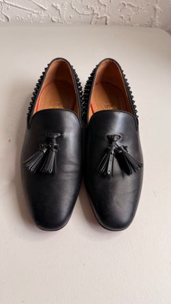 Christian Louboutin Tassilo Spiked Loafers Size 42.5 Black