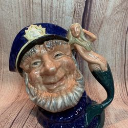Royal Doulton "Old Salt" Mermaid D6551 Toby Character Jug
