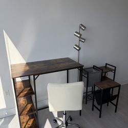 Desk and chair