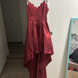 Red High Low Dress