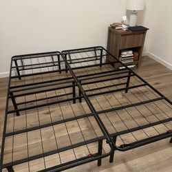 Queen Size Foldable Metal Bed Frame