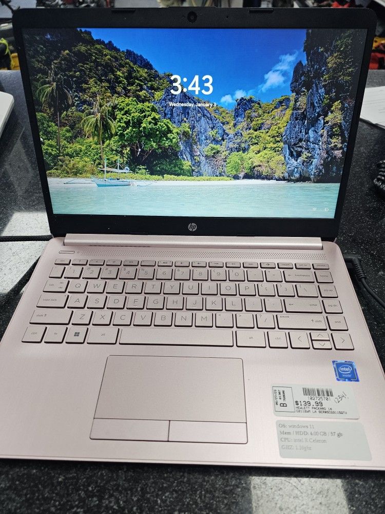 2022 HP 14 Laptop. ASK FOR RYAN. #10(contact info removed)