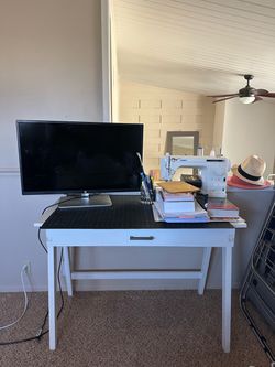White desk