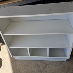 Kids Bin Storage and Bookcase, White