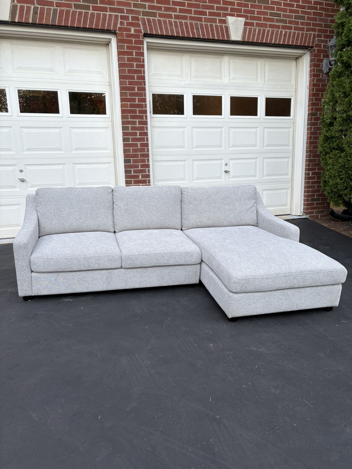 New Larissa Fabric Chaise Sofa - Delivery Available