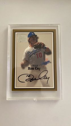 Ron Cey Autographed Baseball Card LA Dodgers