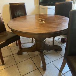 Pottery Barn Breakfast Table With Leaf